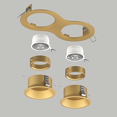 Комплект со светильником Lightstar Domino Round (214623+214603+214603+214003+214003) D6230303GMOD 3