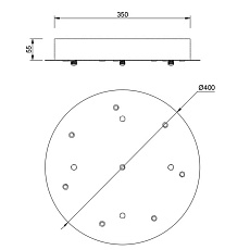Потолочное основание Mantra Modular Light Florones 9366 2