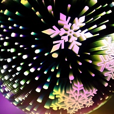 Светодиодная новогодняя фигура ЭРА ENGDS-15 снежинки 6 LED Б0051951 2