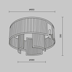 Потолочная люстра Maytoni Frame MOD174CL-09G 2