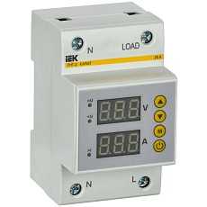 Реле напряжения и тока РНТ-д однофазное 54мм 25А IEK IVC31-1-25