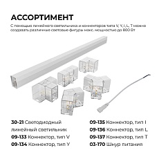 Коннектор для светильников серии NET тип V Apeyron 09-133 5