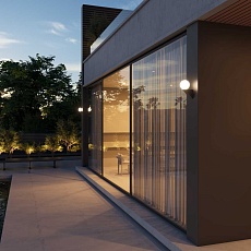 Уличный настенный светильник Elektrostandard Gravity 35003/U черный a062886 1