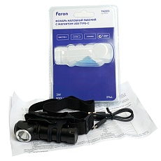 Фонарь налобный Feron TH2313 с аккумулятором 3W 1COB USB IP44, алюминий 51119 2