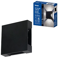 Уличный настенный светильник Uniel ULU-P33D-4W/4000K IP65 BLACK UL-00013621 2