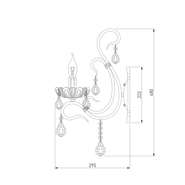 Бра Eurosvet 12205/1 белый Strotskis изображение 2 Бра Eurosvet 12205/1 белый Strotskis Фото № 2