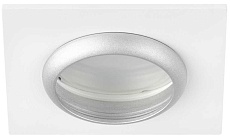 Светильник встраиваемый алюминиевый ЭРА KL110 WH/SL под лампу MR16 GU5.3 белый/серебро матовый Б0061532 2