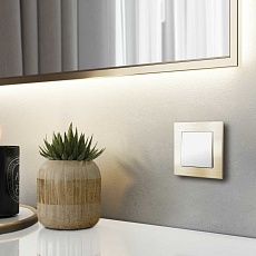 Выключатель одноклавишный Werkel белый матовый W1110061 4690389184536 4