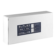 Адаптер сетевой ELFLED 12В, 5A, 60W (черный корпус) с проводом, со штекером 5,5мм ELFLED-Ad12E060-JH