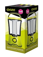 Кемпинговый светодиодный фонарь ФАZA аккумуляторный 440 лм 209х103 AccuF5-L20W-gn 1