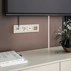 Розетка Werkel TV/RJ-45 6 кат слоновая кость W1181303 4690389174476 1