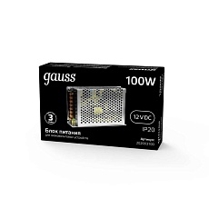 Блок питания Gauss Led Strip PS 12V 100W IP20 10A 202003100 4
