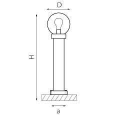 Уличный светильник Lightstar Bolla 373910 1