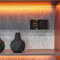 Акустическая розетка Werkel черный матовый W1185008 4690389157059 3