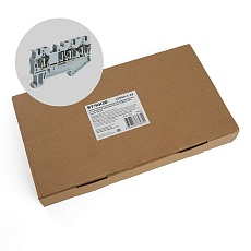 Зажим пружинный, 3-проводной проходной ЗНИ - 2,5 (JXB ST 2,5), серый Stekker 39963