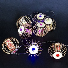 Cветодиодная гирлянда Sneha Фонарик 230V разноцветная статичный A-452 1