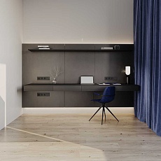 Розетка встраиваемая Voltum S70 с заземлением и защитными шторками, 16А, (черный матовый) VLS040208 1