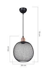 Подвесной светильник Toplight Beatrix TL1602H-01BK 3