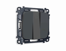 Комплект механизма 3-кл выключателя AMBRELLA VOLT OMEGA Графит мягкое касание 10A-250V QUANT (OP9050, VM133) MO905010