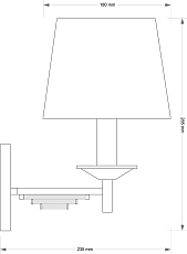 Настенный светильник KUTEK FELINO FEL-K-1(Z/A) 1