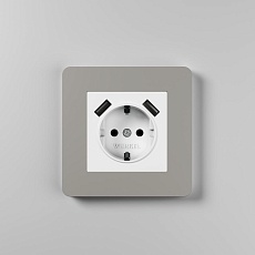 Рамка Werkel Split на 1 пост дымчатый/белый W0013067 4690389206047 5