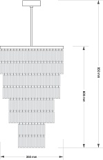 Потолочная люстра KUTEK ELLINI ELL-ZW-10(BN)350/II 1