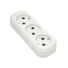 Колодка 3 гн. 10А 2,2кВт б/з Эксперт EKF PROxima AKB10-3