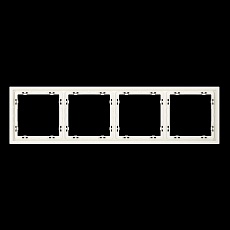 Рамка пластиковая S70 на 4 пост, (хлопок) Voltum VLS100413