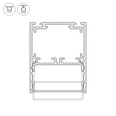 Профиль Arlight SL-Line-4050-3L-2000 Anod 044666 1