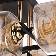 Потолочная люстра Reluce 72108-0.3-06 BK+FGD 1