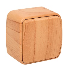 Выключатель 1-клавишный ОП Минск 10А светлое дерево EKF EGV10-021-30