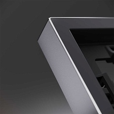 Рамка металлическая на 2 поста, S70 Metal (антрацит) Voltum VLSM120212