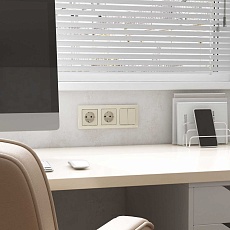 Розетка с заземлением Werkel айвори матовый W1171062 4690389184710 4