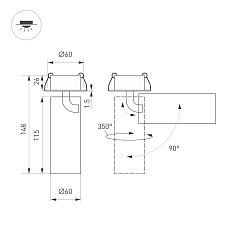 Встраиваемый светодиодный спот Arlight SP-Gabi-Built-Flap-R60-12W Day4000 049933 1