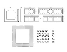 Рамка AMBRELLA VOLT AF330402 1