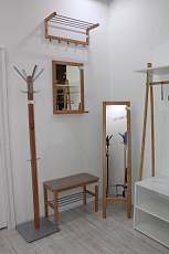 Зеркало с полкой Sheffilton Альберо SHT-М2 прозрачный лак 3354819803 4