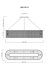 Подвесная люстра Divinare Felis 6005/17 SP-12 1