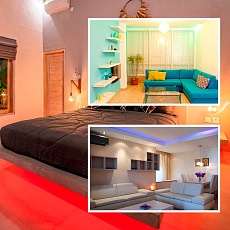 Светодиодная лента OGM 10W/m 120LED/m 5050+2835SMD RGB+холодный 5M LSE-272 3