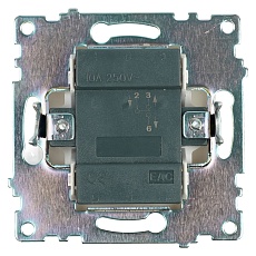 Переключатель одноклавишный Stekker Катрин белый GLS10-7105-01 39572 5