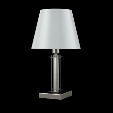 Настольная лампа Crystal Lux Nicolas LG1 Nickel/White 2