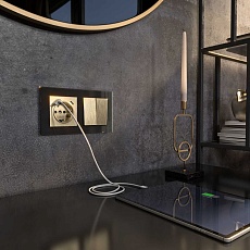 Выключатель двухклавишный проходной Werkel шампань рифленый W1122010 4690389160240 4