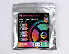 Светодиодная влагозащищенная лента Ambrella Light 7,2W/m 30LED/m 5050SMD RGB 5M GS2301 3