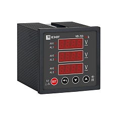 VD-723 Вольтметр цифровой на панель (72х72) трехфазный EKF PROxima vd-723