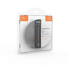 Светодиодная лента Gauss 8W/m 60LED/m 5050SMD теплый белый 2M BT020 4