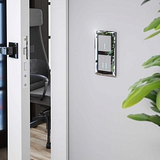 Сенсорный выключатель одноклавишный Werkel с подсветкой серебряный W4510006 4690389179525 3