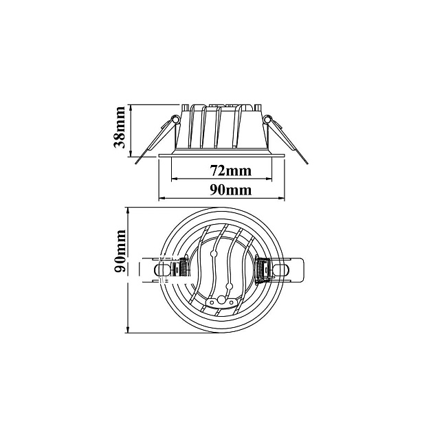 Встраиваемый светодиодный светильник Fiberli CDEW3-TECO(W) 12130701 изображение 2 Встраиваемый светодиодный светильник Fiberli CDEW3-TECO(W) 12130701 Фото № 2