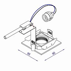 Встраиваемый светильник Lucide Eas 10909/01/12 1