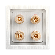 Акустическая розетка Werkel х4 перламутровый рифленый WL13-AUDIOx4 4690389124273 4