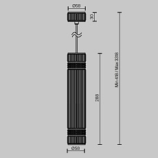 Подвесной светильник Maytoni MOD475PL-01B 3