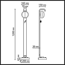 Ландшафтный светильник ODEON LIGHT NATURE 5434/1FA 2